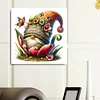 >SALE<5D DIY Full Round Drill Diamond Painting Blooming Gnome Art Home Decor 30x30cm