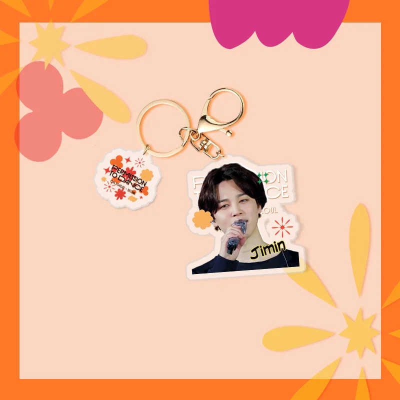 BTS PERMISSION TO DANCE ON STAGE Acrylic Singing Keychain