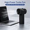Powerful Mini Jet Turbo Fan 1500g Instant Thrust Portable Car Dryer Fan Rechargeable Violent Turbo Fans for Outdoor Travel Commute Beach Vacation