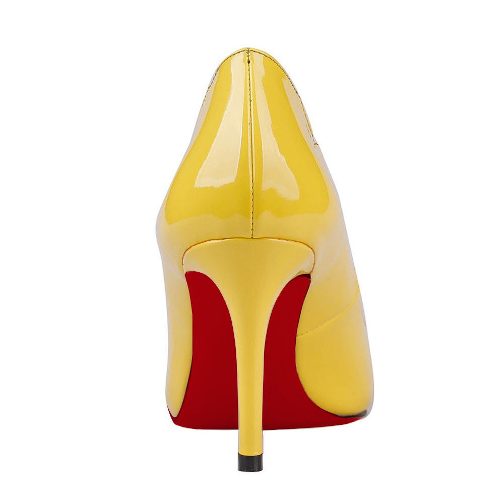 Classic  3.5'' Women's Kitten Heels Party Red Bottom Pumps-MERUMOTE