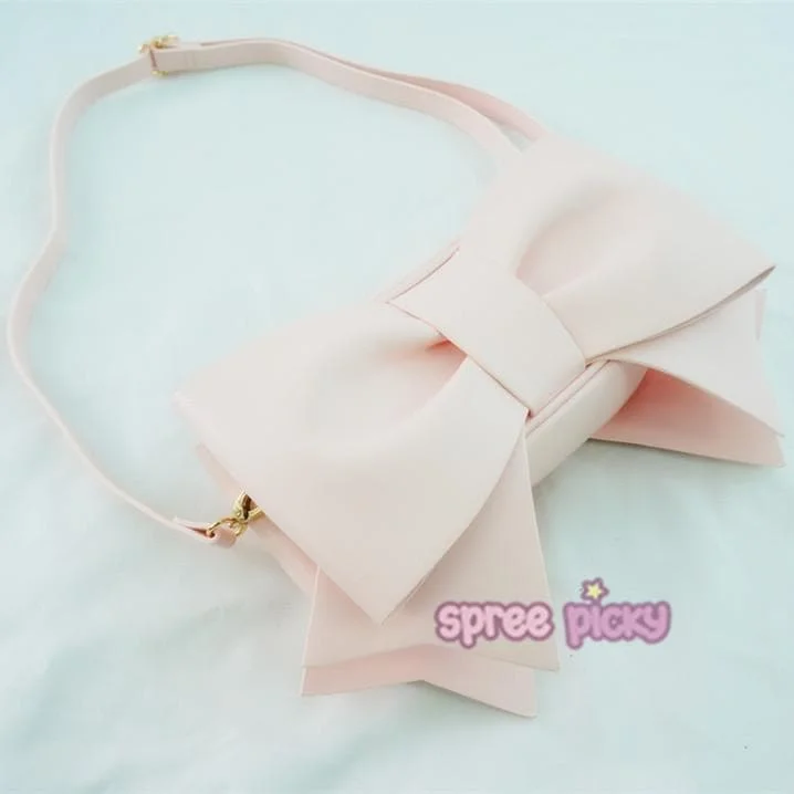 Pink Bowknot Cross Body Bag SP167099