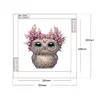 5D diy teilweise speziell geformter Bohrer Diamantmalerei Kit Eule Wohnkultur