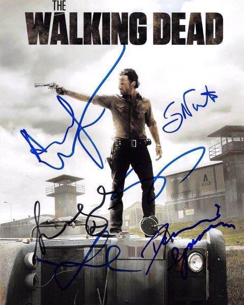 REPRINT - THE WALKING DEAD Cast Autographed Signed 8 x 10 Photo Poster painting Poster Man Cave