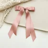 10PCS Silky Satin 2 Layers Bowknot Ribbon Hair Clip