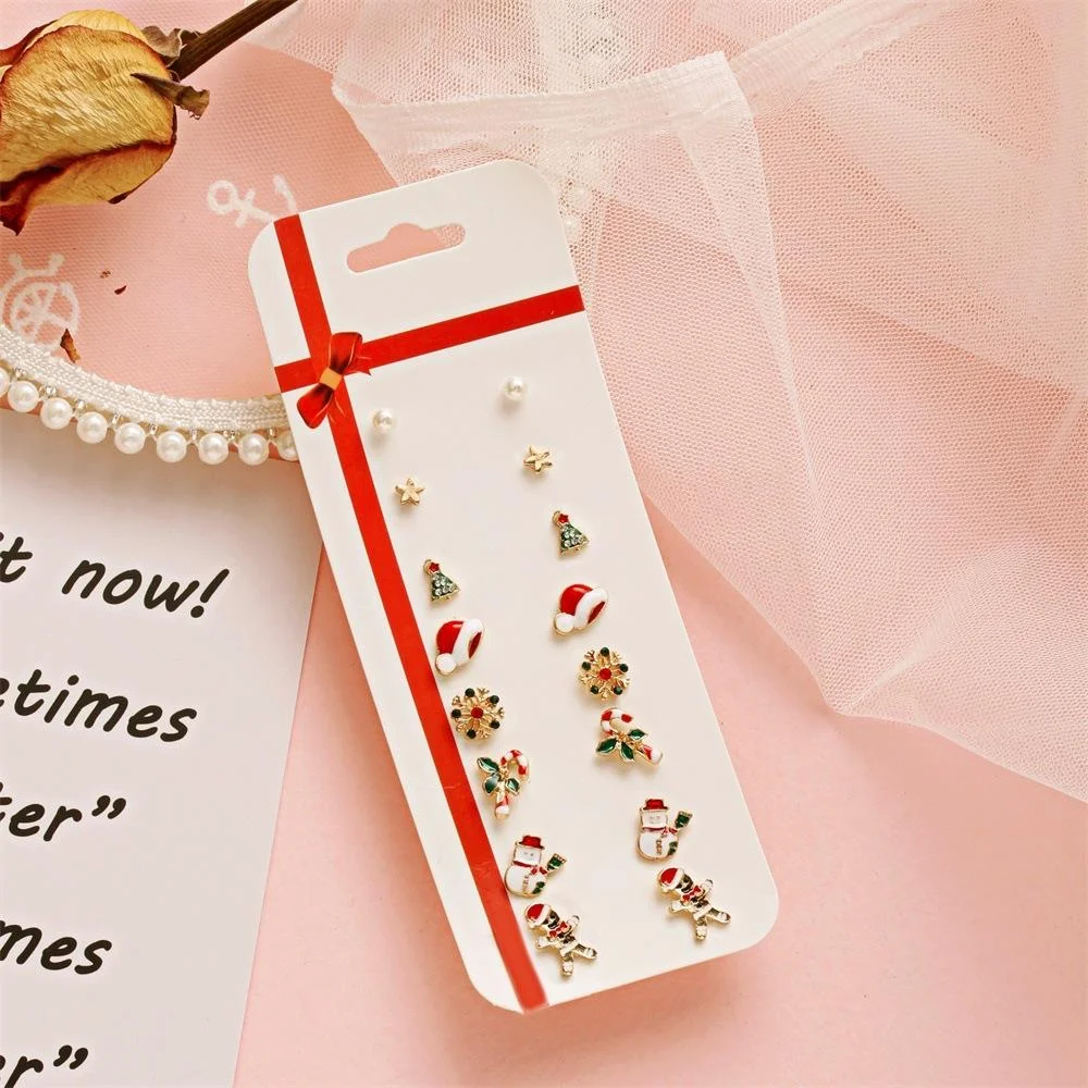 Christmas gift Earring Set 8 pairs-zachics