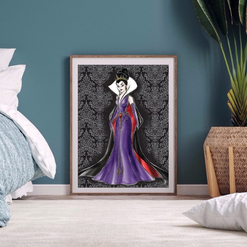 Diamond Painting Queen in Dress Full Round Resin Rhinestone Picture (WY122)