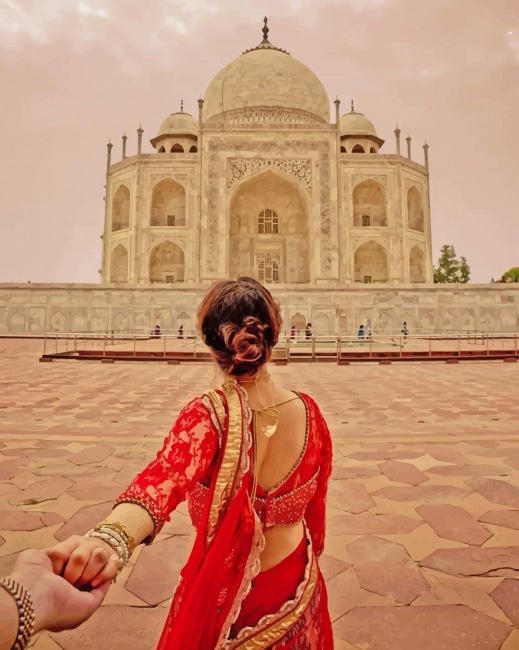 

Follow Me Taj Mahal – Paint By Numbers - 40*50CM, 501 Original