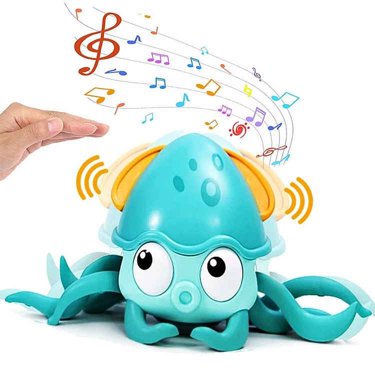 Crawling Octopus Baby Toys with Music LED