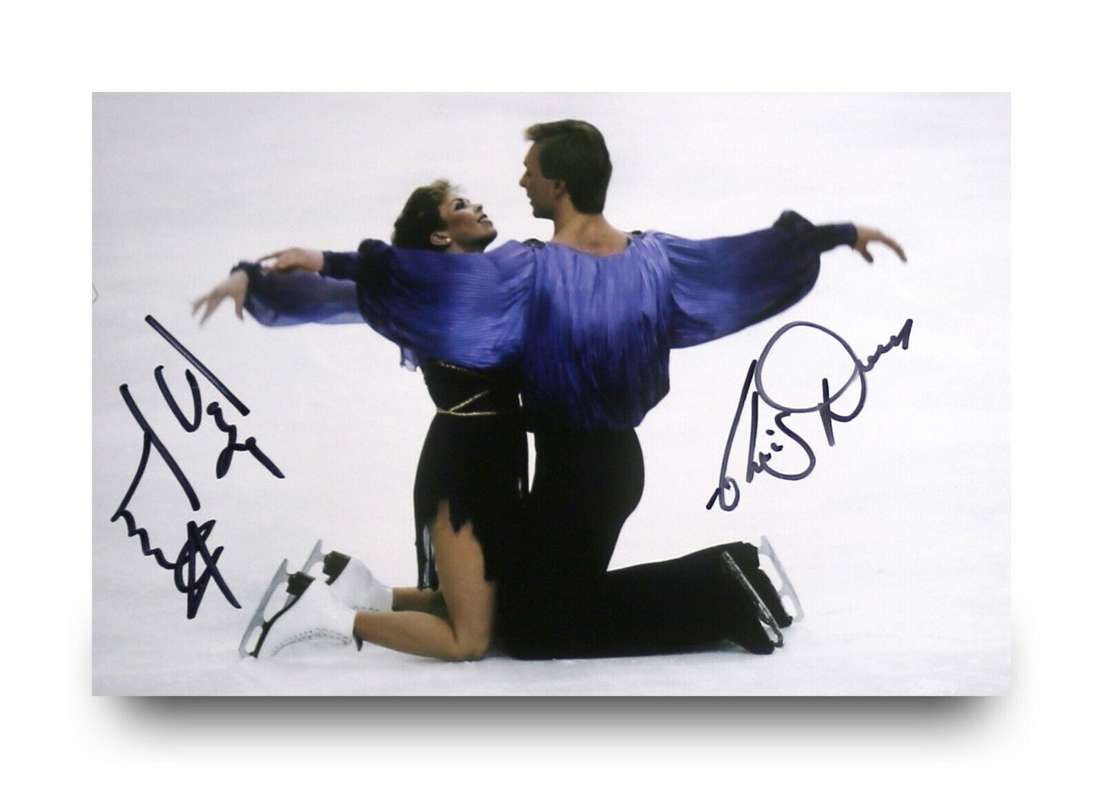 Torvill & Dean Hand Signed 6x4 Photo Poster painting Olympic Ice Dancers Skaters Autograph + COA