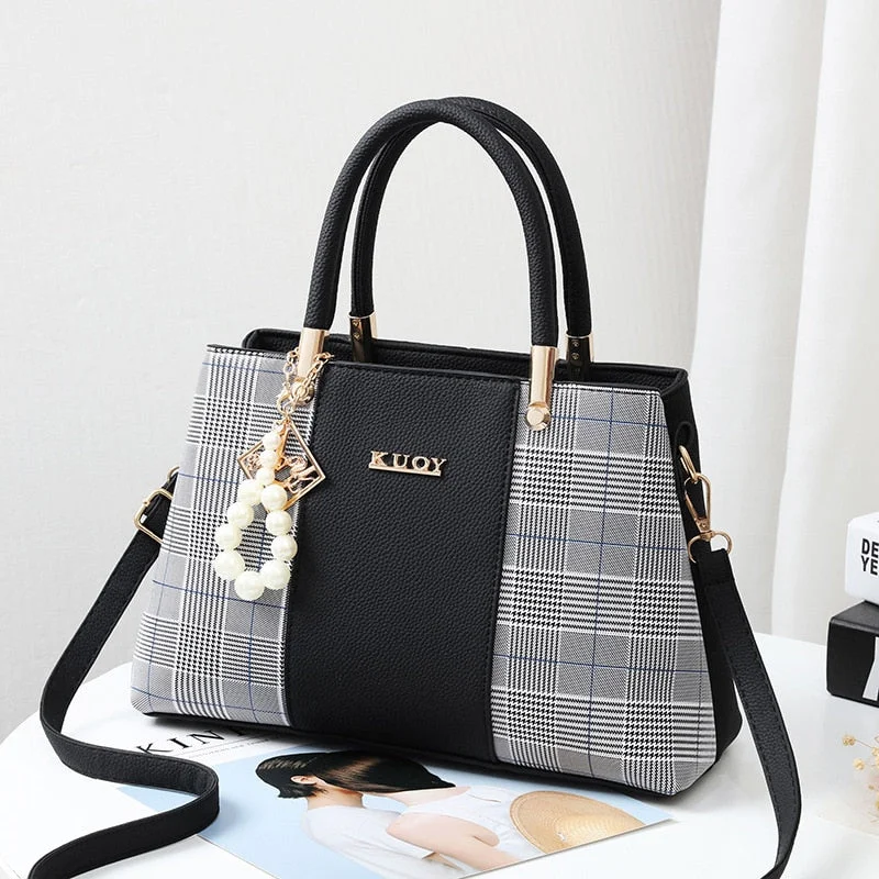 Newposs women beading pendant handbag ladies embossed shoulder bag ladies Messenger bag hairball bags high quality bag