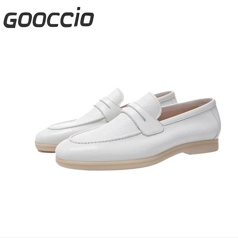 NJ192 Deer-Skin Moccasins/Loafers For Men  GOOCCIO   