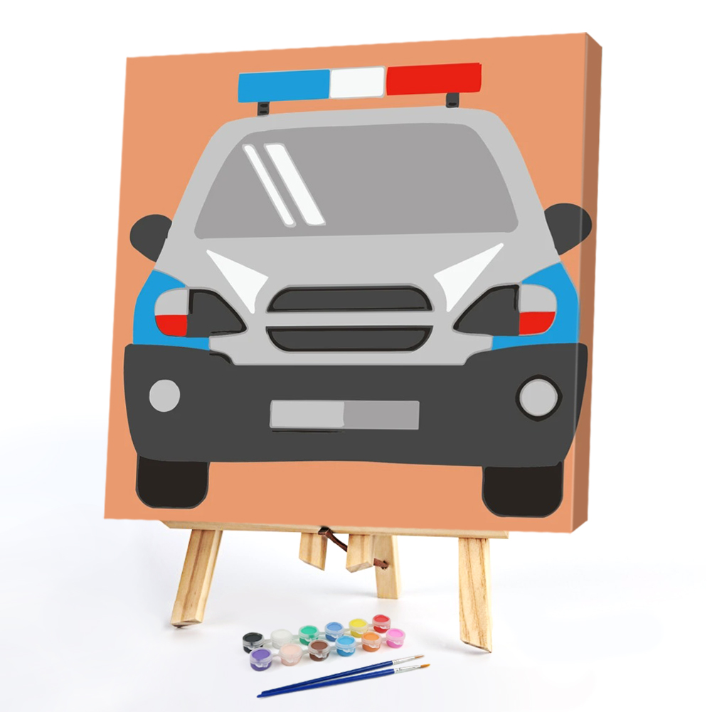 

20*20CM - Paint By Numbers - Cartoon Car, 501 Original
