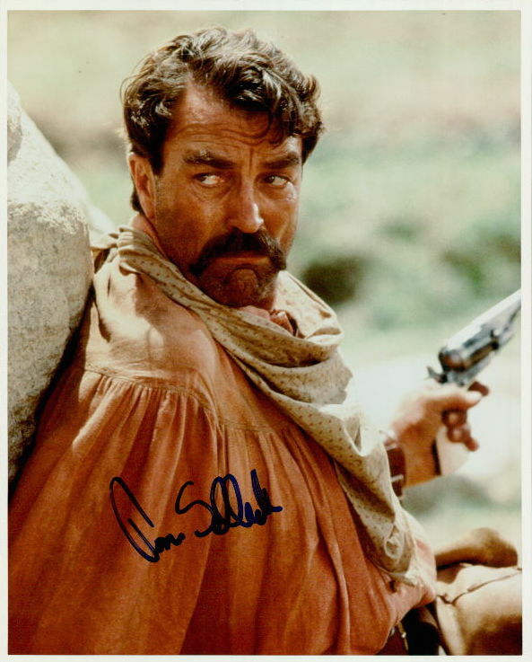 Tom Selleck (The Sacketts) signed in-person 8x10 Photo Poster painting