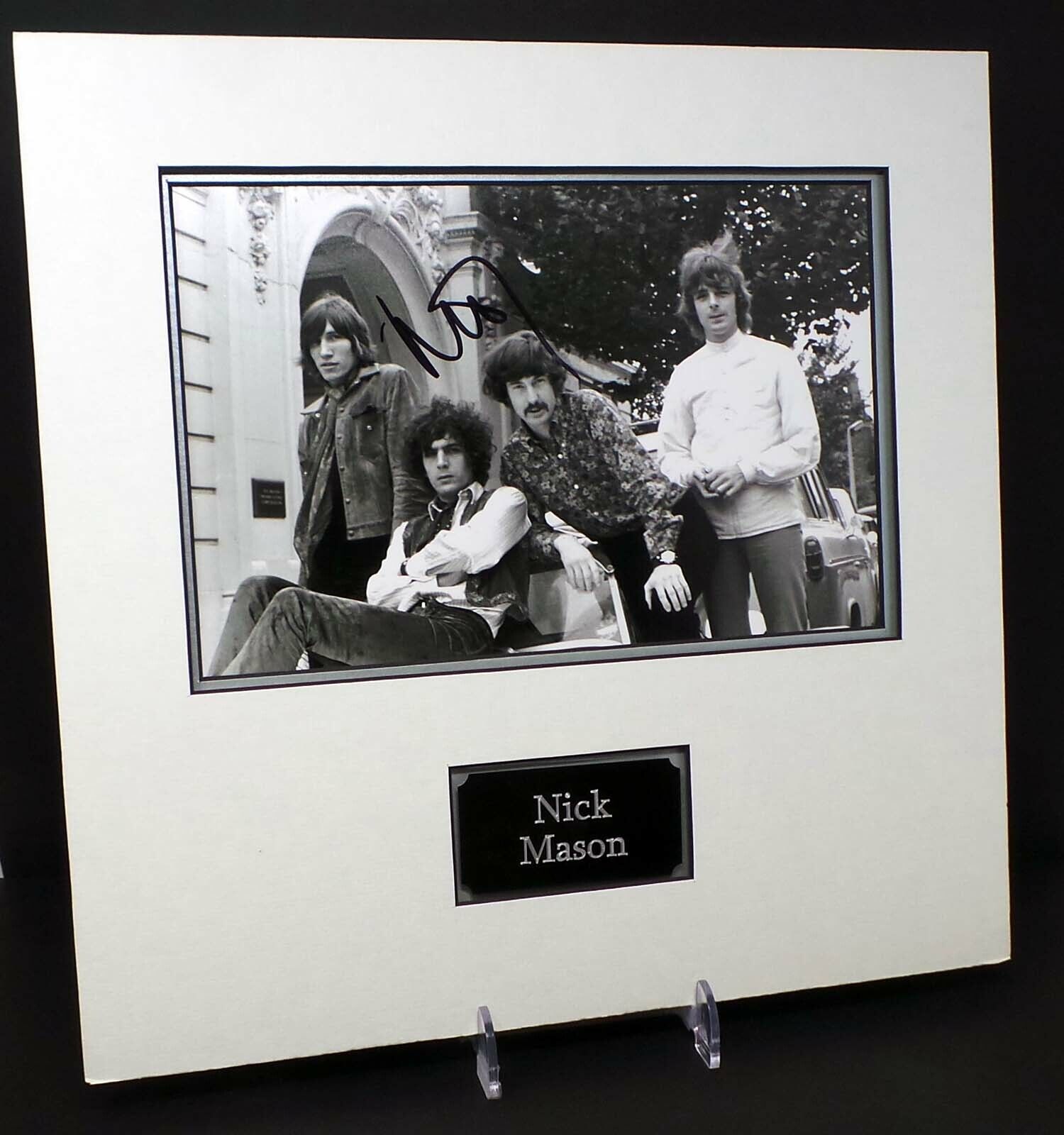 Nick MASON Pink Floyd Drummer RARE Signed & Mounted 12x8 Photo Poster painting AFTAL RD COA