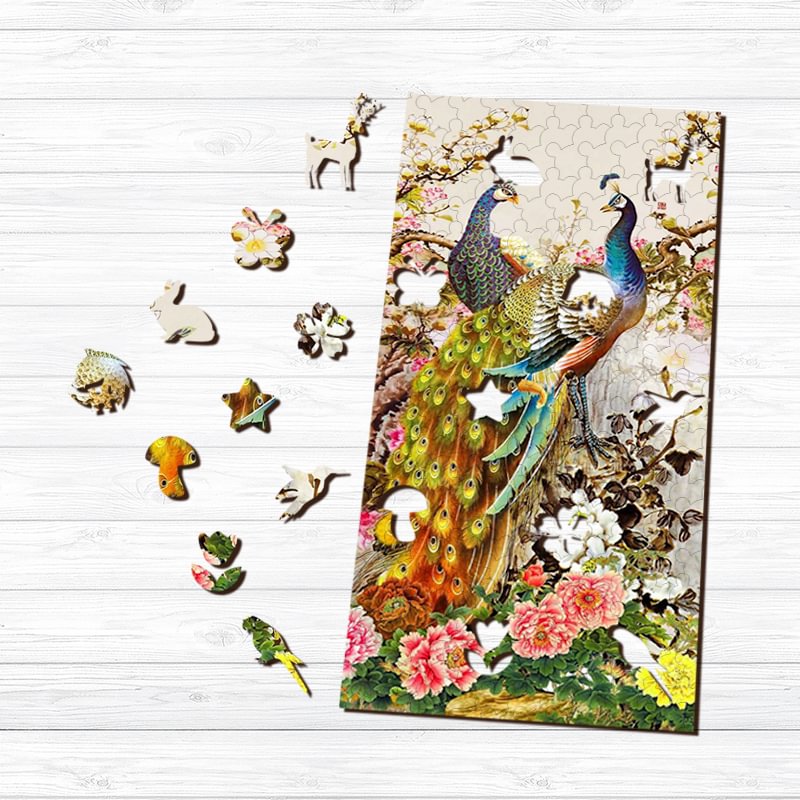 Ericpuzzle™ Ericpuzzle™Garden Peacock Wooden Puzzle