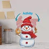 Snowman DIY Acrylic Shaking Head 5D DIY Diamond Art Tabletop Ornament Home Decor