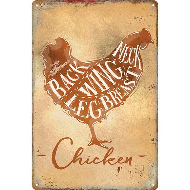 Chicken - Vintage Tin Signs/Wooden Signs - 20x30cm & 30x40cm