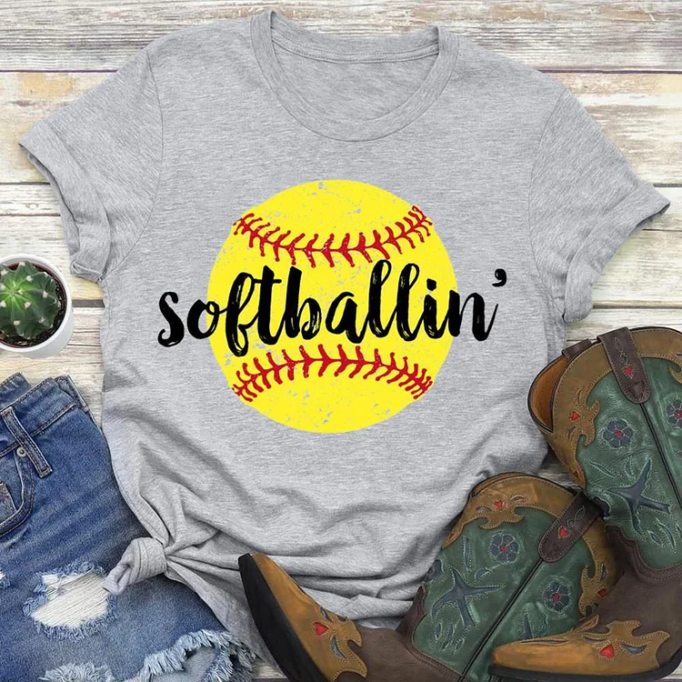 AL™ softballin T-shirt Tee -01230-Annaletters