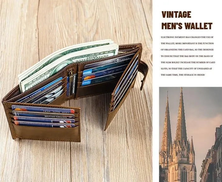 Vintage men wallet overall style