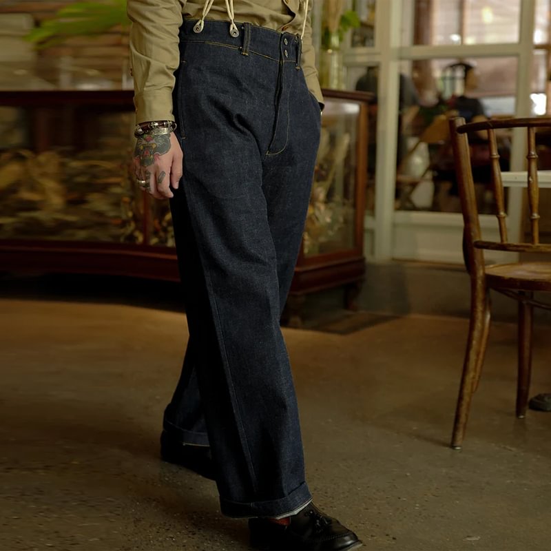 1930s 6oz Loose High Rise Mermaid Jeans