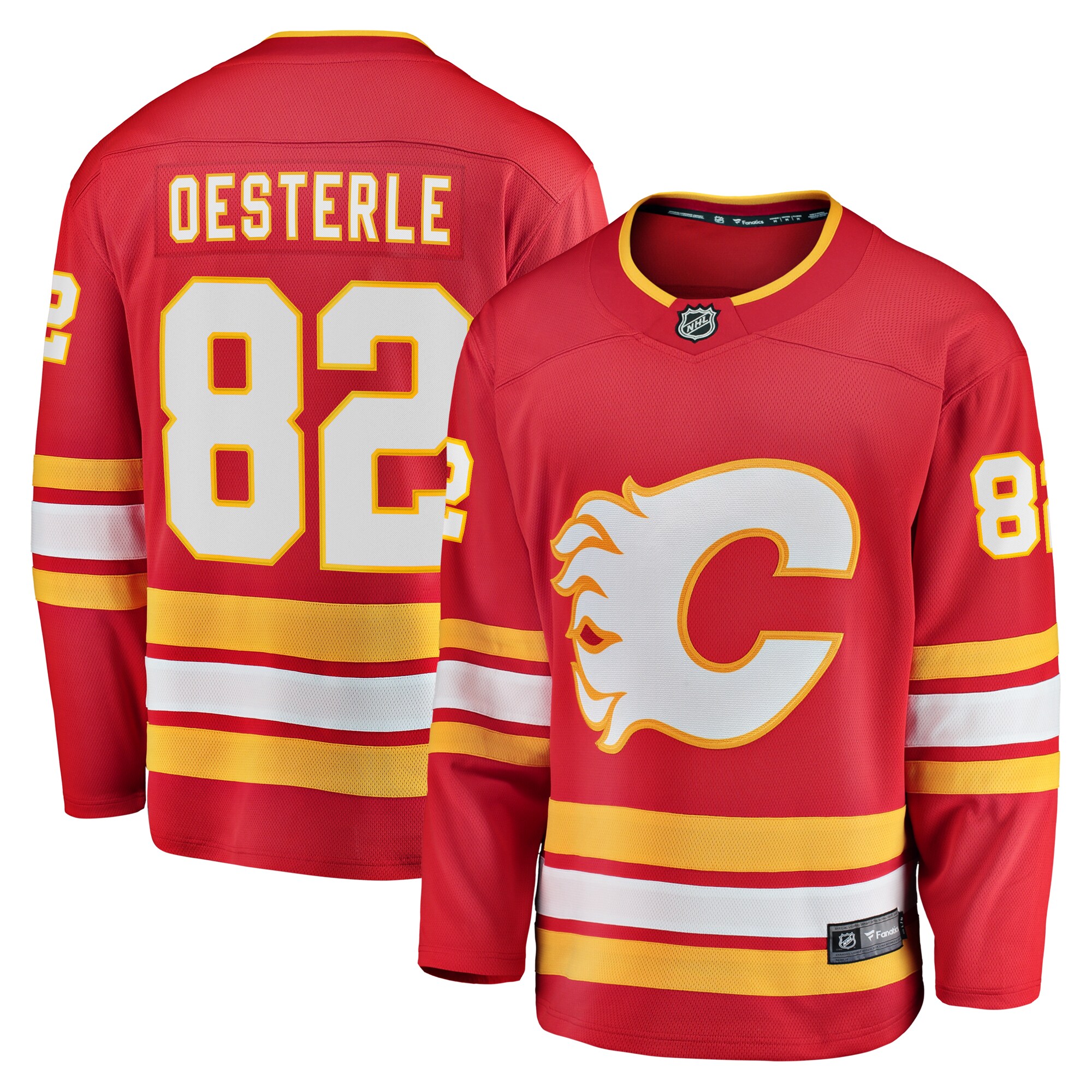 Jordan Oesterle Calgary Flames Fanatics Home Breakaway Jersey – Red mysite