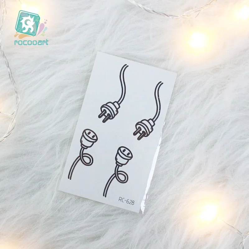 2020 Couple Temporary Tattoos Fashion Cool Body Art Beauty Makeup Valentine's Day Tattoo Waterproof Hand Fake Tatoo 10.5x6cm