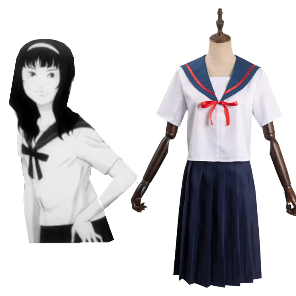 Junji Ito Maniac Japanese Tales of the Macabre Kawakami Tomie Cosplay Costume School Uniform Skirts Outfits Halloween Carnival Suit