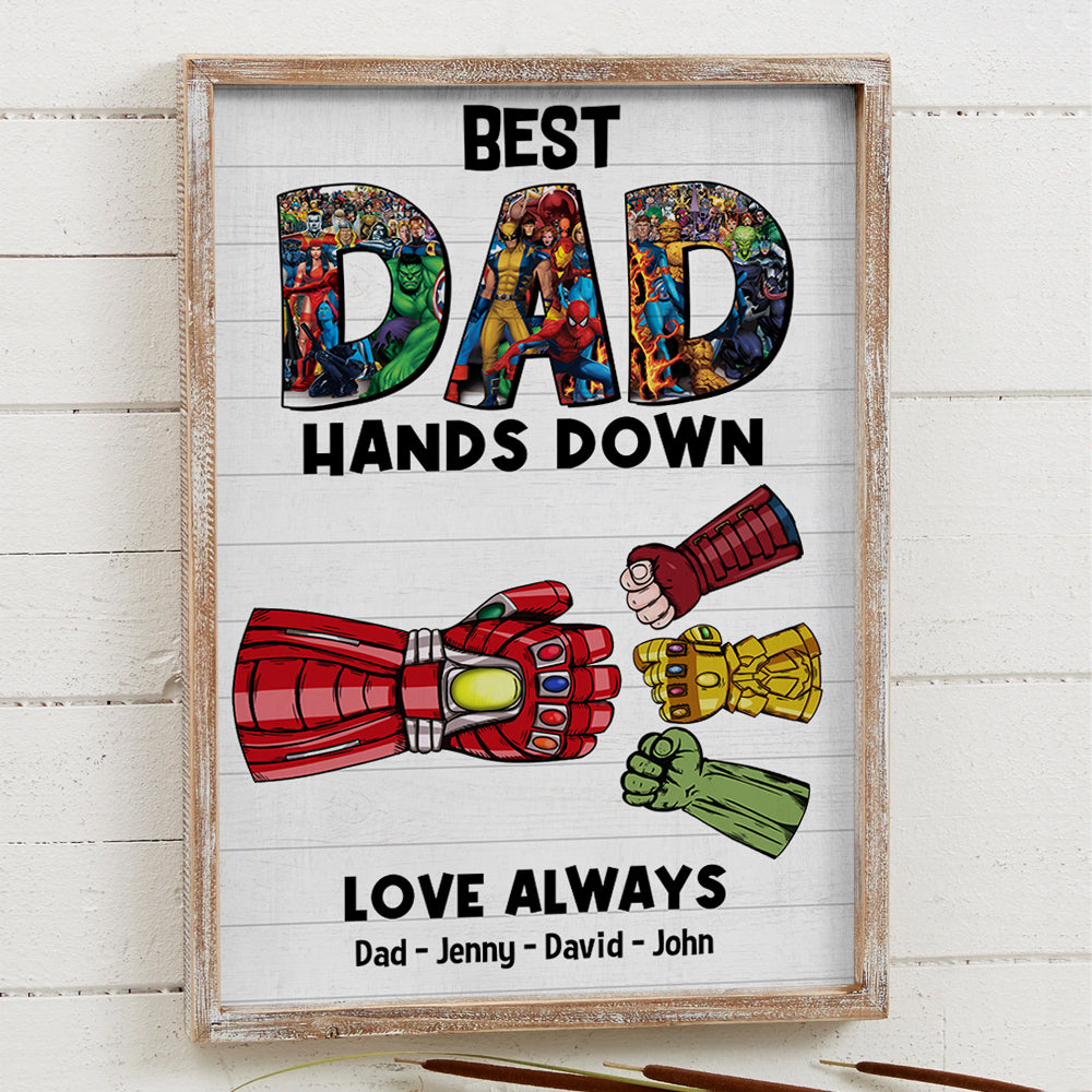 Loveyoufancy Father's Day Personalized Canvas Print Gift For Dad