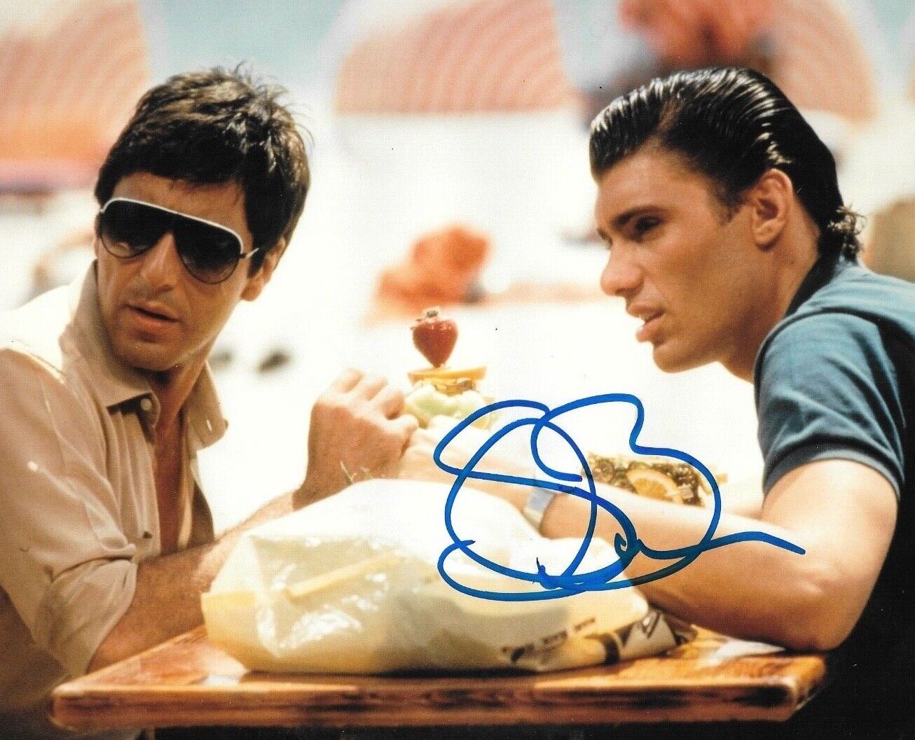 * STEVEN BAUER * signed 8x10 Photo Poster painting * SCARFACE MANNY * PROOF * COA * 24