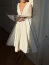 Shiny Long Sleeves Midi Dress