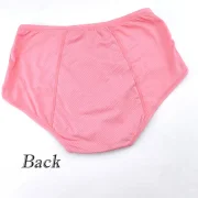 Damokan High Elasticity Menstruation Underwear Mid Rise Leak-proof Safety Briefs Plus Size Seamless Panties Nude Cotton Solid Lingerie