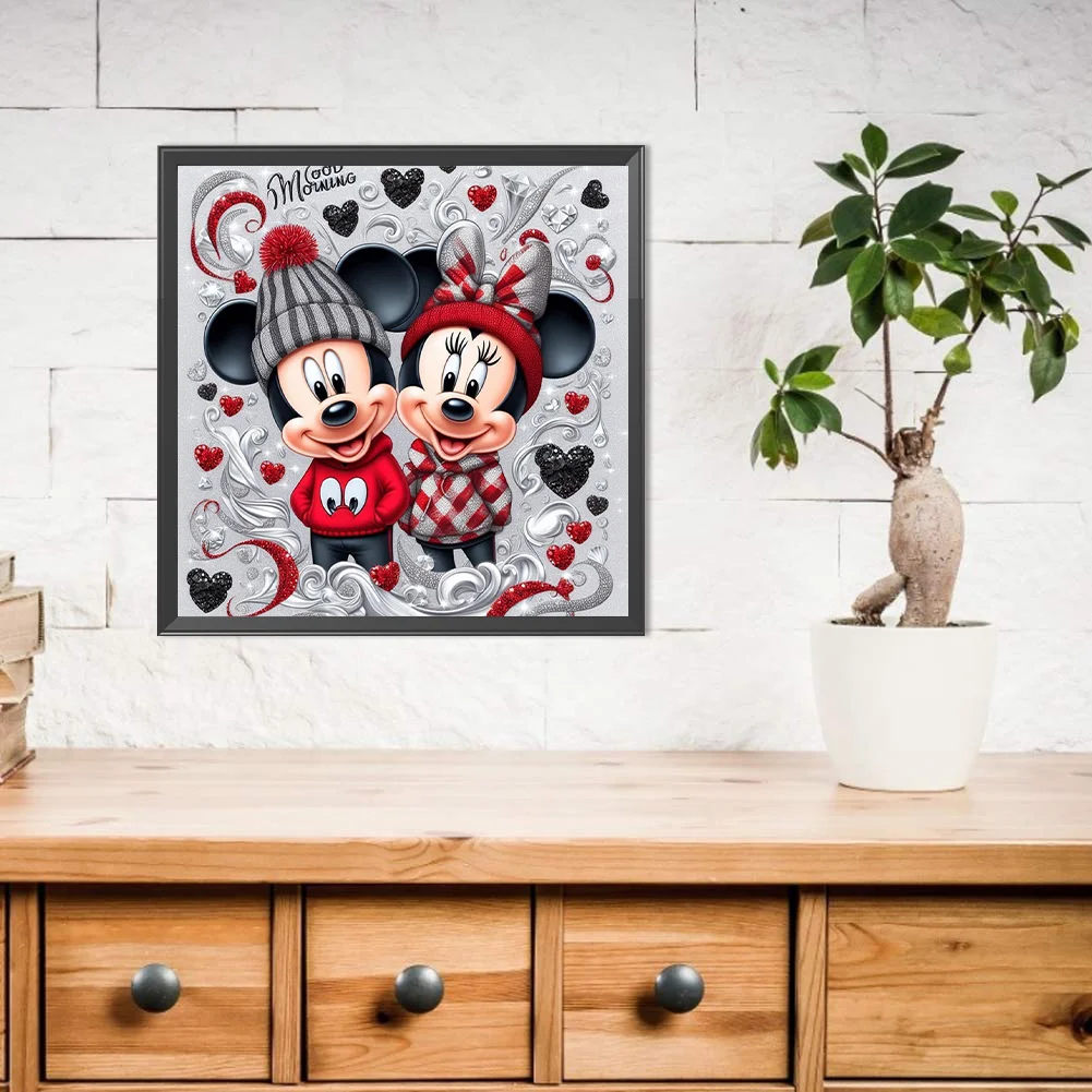 Diamond Painting - Full Round Drill - Mickey Minnie(Canvas|40*40cm)