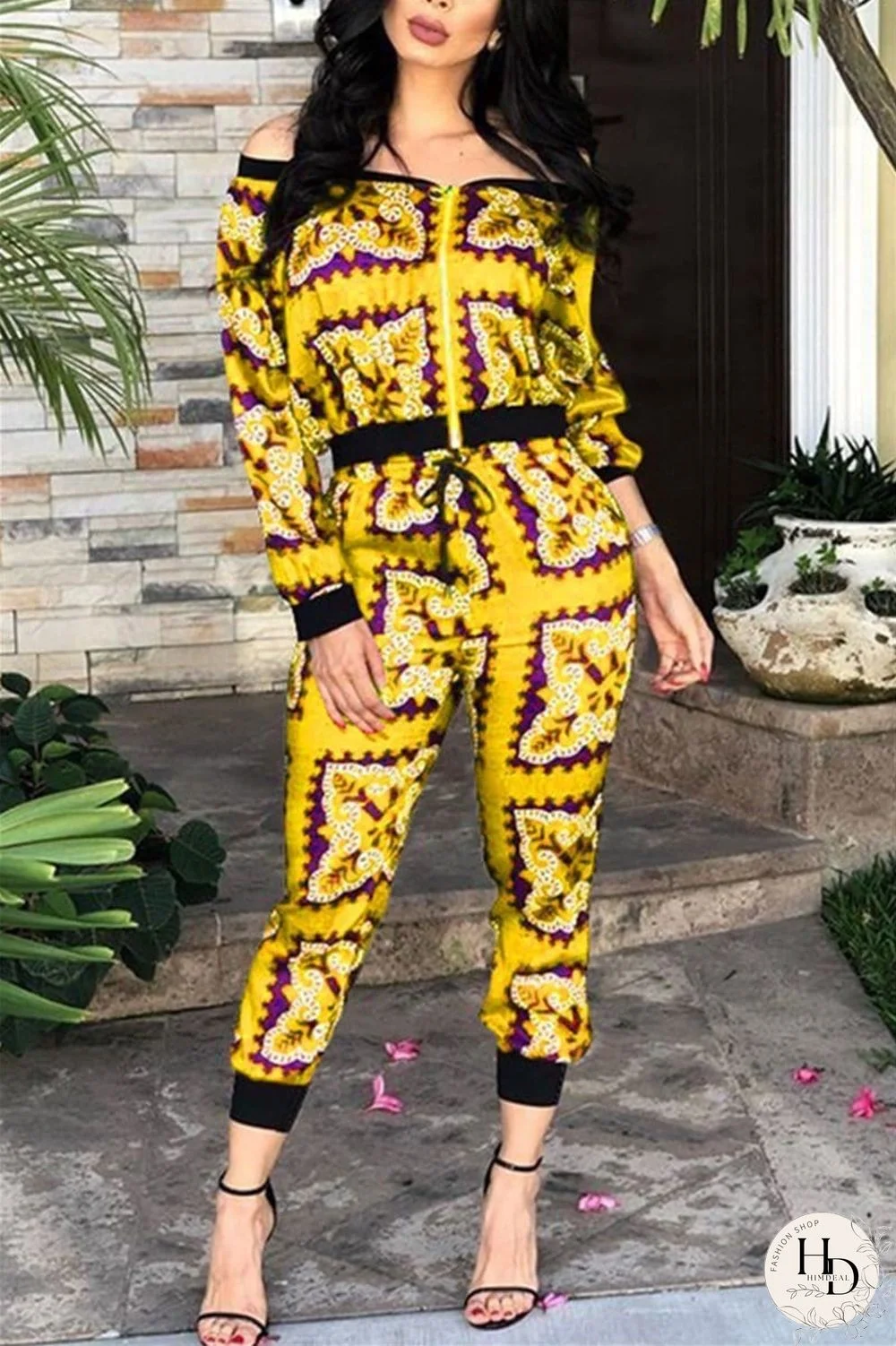 Personalized Print Casual Sports Two-Piece Suit