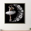Daisy Flower Ballerina - Round Drill Diamond Painting - 40*40CM