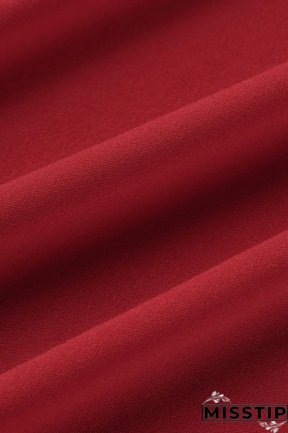 Red Casual Solid Patchwork Pocket Buckle Dresses