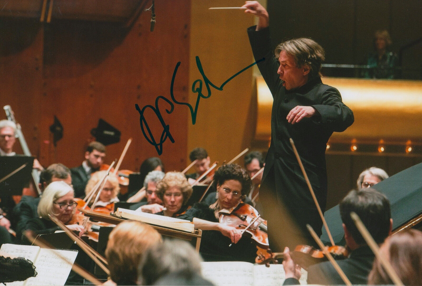 Esa-Pekka Salonen Conductor signed 8x12 inch Photo Poster painting autograph