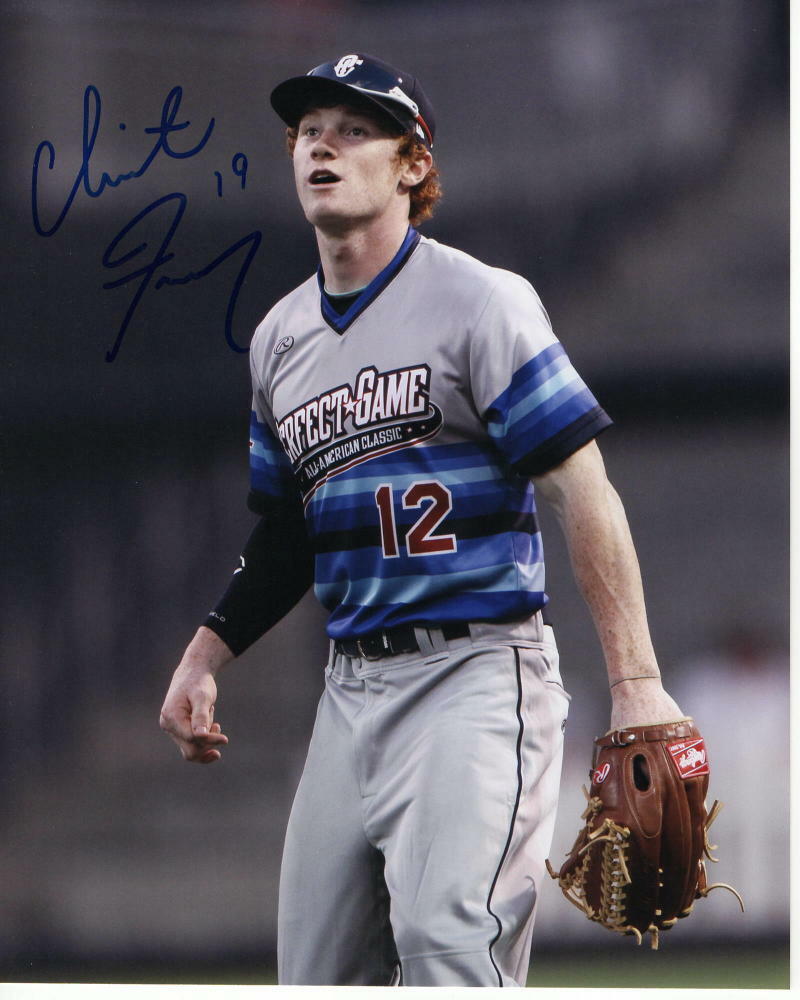 CLINT FRAZIER SIGNED AUTOGRAPH 8X10 Photo Poster painting - FULL ROOKIE SIGNATURE, NY YANKEES A