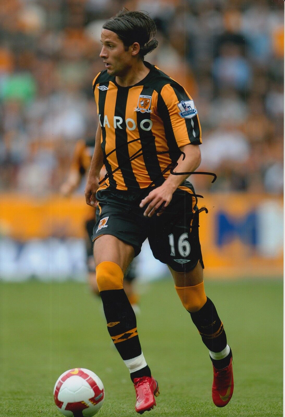 HULL CITY HAND SIGNED PETER HALMOSI 12X8 Photo Poster painting 1.