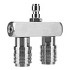 2-in-1 Double Head Pressure Washer Tip Nozzle 1/4 Inch Quick Connect Car Washing