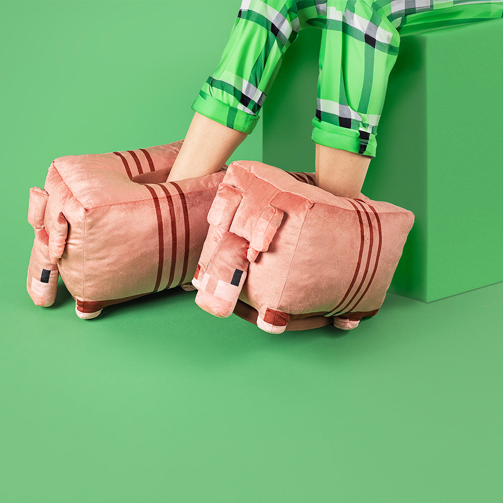 Minecraft Armadillo Plush Adult Slippers