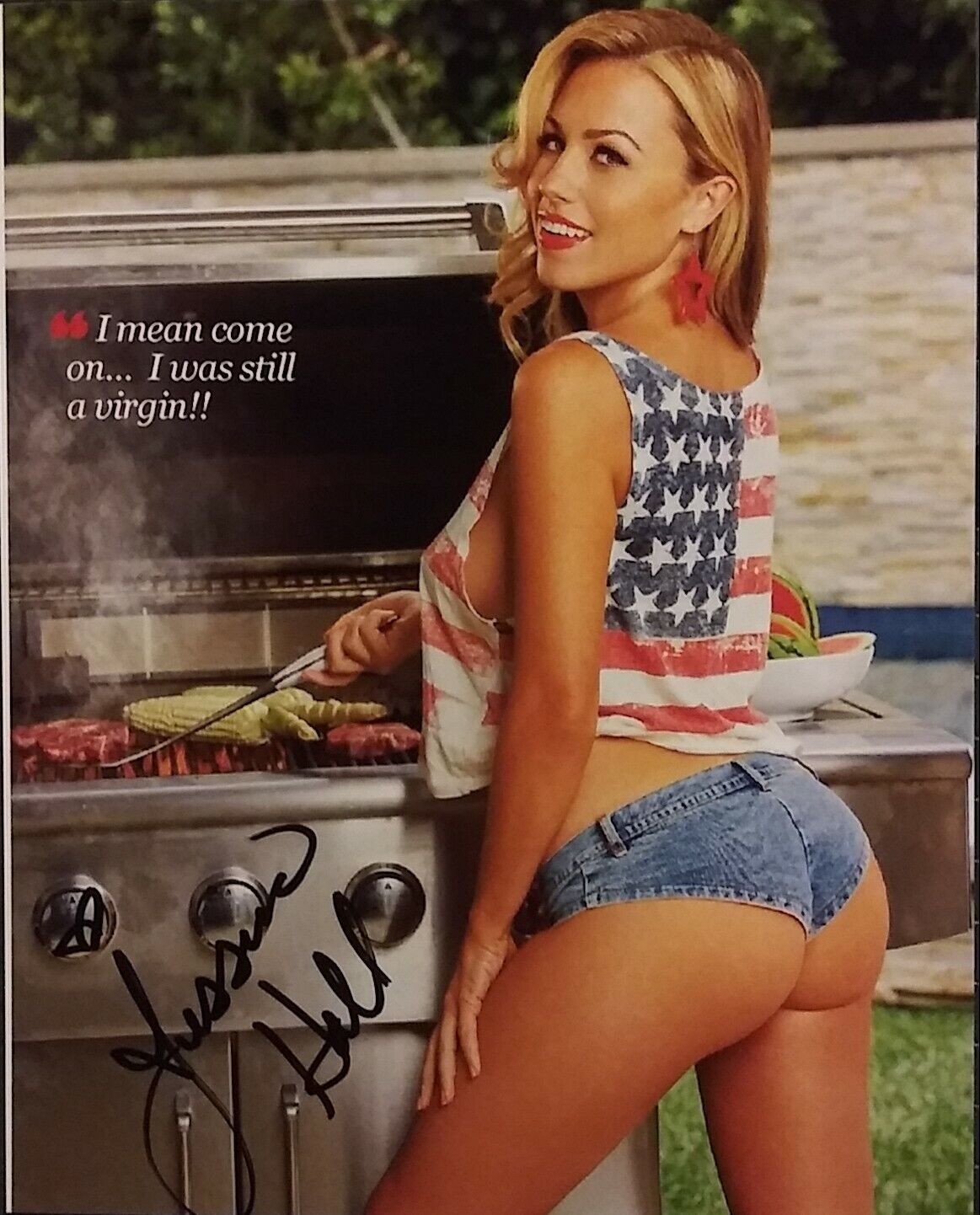 Jessica Hall signed 8 x 10