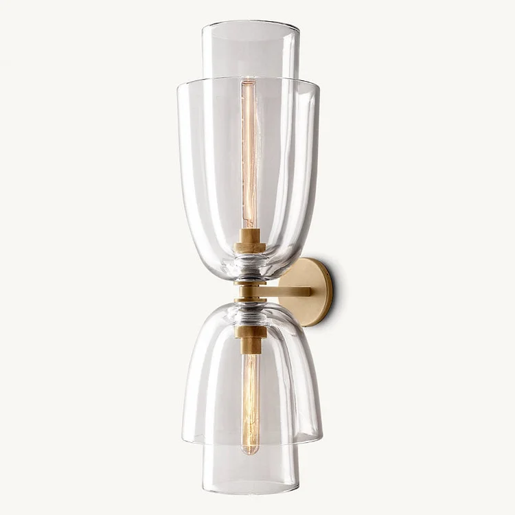 Bloom Clear Glass Cloche Grand Sconce Vjlight