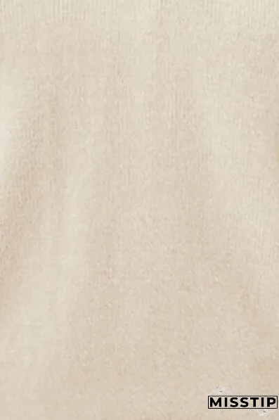 V-Neck Ruffle Trim Long Sleeve Sweater