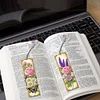 3Pcs Special Shaped Flowers Butterflies 5D DIY Diamond Art Book Mark for Office