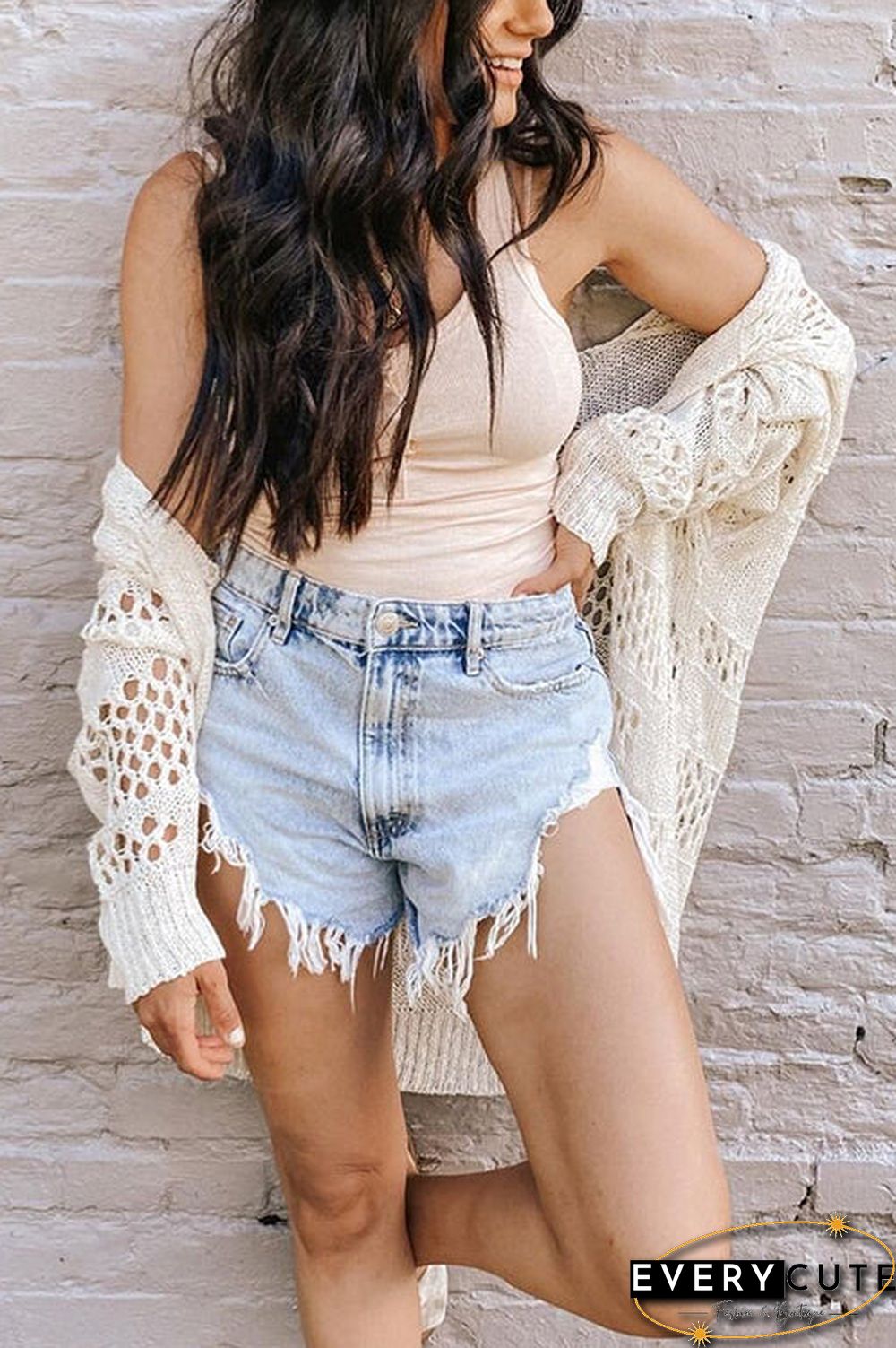 Crochet Knit Loose Cardigan