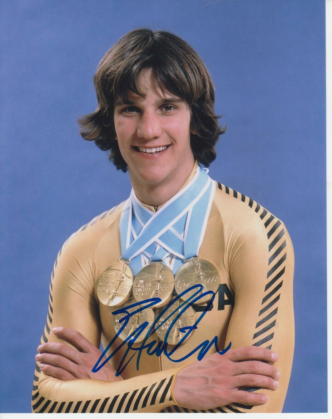 Eric Heiden 8x10 Signed 8x10 Photo Poster painting w/ COA Olympic Skating #1