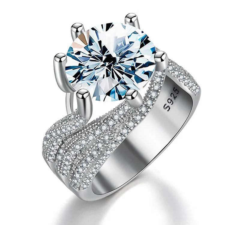 The Secret of Beauty | Jolieaprile Super Flash Moissanite Ring