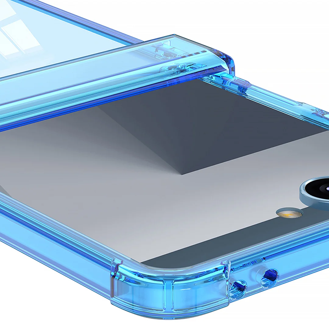 Transparent anti-fall mobile phone case suitable for Samsung Z Flip 7 mobile phone foldable fashion protective cover