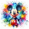 Mickey Splash - 18CT Stamped Cross Stitch 25*25cm tapestrymarket