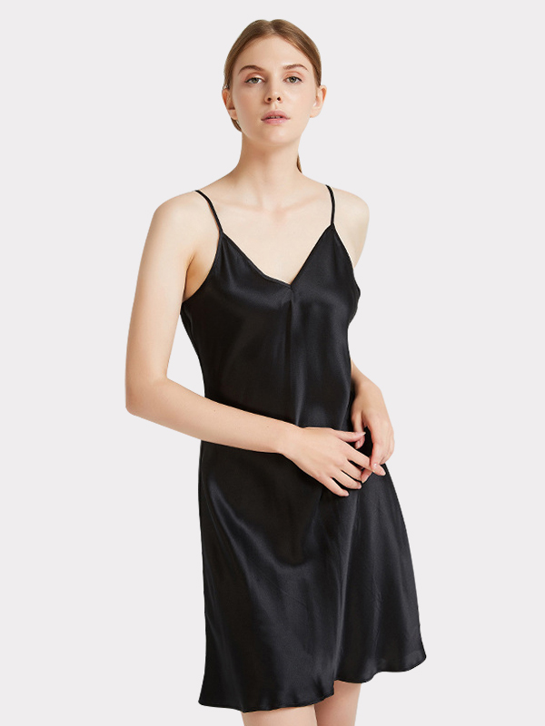 19 Momme Women's Silk Slip Nightgowns - Multiple Colors 